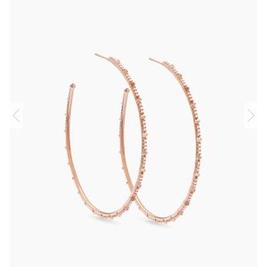 Kendra Scott Nia 14k Rose Gold Hoops
